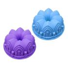 Forma Silicone Redonda Furo Decorada Bolo Pudim Torta - Dupari