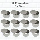 Formas De Bolo Bento Cake 8x5cm 12 Un Alumínio Fundo Falso