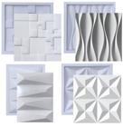 Formas De Gesso 3D Cimento Molde Plástico Abs Placa Parede