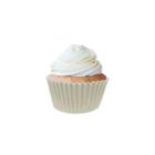 Forminha cupcake branca n.0 a - pct com 45un - da festa