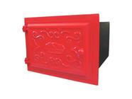 Forno Ferro Fundido Porta De Ferro Vermelho 48x35x30cm P