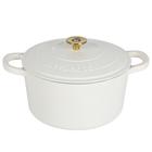 Forno holandês Crock-Pot Artisan 7L em ferro fundido esmaltado - branco