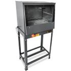 Forno Industrial à Gás com Cavalete Baixa Pressão Tampa de Vidro 66L MetalFour