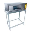 Forno Industrial Elétrico 1 Câmara 20cm Pedestal Inox FIE1C70x50 Metalmaq