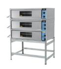 Forno Industrial Elétrico 3 Câmaras de 25 cm Inox FIE3C90x70 Metalmaq