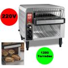 Forno Torradeira Esteira 1200 Fatias Profissional Cozinha Industrial Cafe da Manha Hotel Pousada Hostel Restaurante Fast Food Coffee Break Buffet Pada