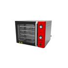 Forno Turbo Convector Elétrico Smart Basic 4 Esteiras Inox e Painel Vermelho FCSB4E - Venâncio 220v