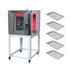 Forno Turbo Elétrico Profissional Padaria 5 Níveis 40x60 Fte 100 220v Gpaniz + 5 Assadeiras Alumínio