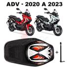 Forração Honda ADV 150 Baú Forro Scooter Preto + 1 Antena