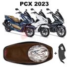 Forração Honda Pcx Dlx 2023 Baú Forro Marrom + Guidão