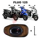 Forração Yamaha Fluo 125 Baú Forro Marrom Scooter + 1 Antena