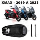 Forração Yamaha Xmax 250 Baú Forro Preto Premium + 2 Antena - Jaspe Ateliê