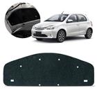 Forro Capô Manta Termo Acústica Antirruído Etios Hatch Sedan 2012 a 2021 Feltro Isolante 5mm Preto Antichamas Grud Gtc 5595