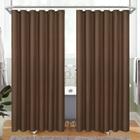 Forro de cortina de chuveiro MitoVilla Brown Fabric 180x180cm, pacote com 2