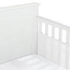 Forro de malha respirável para bebês para berços grandes, branco - BreathableBaby