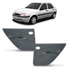 Forro De Porta Traseira Ford Fiesta 96-07 Em Ps Cinza