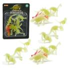 Fóssil De Dinossauro Fluorescente Brinquedo Infantil 7 Pçs