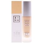 Foundation 3INA 627 24H para mulheres, 30 ml, capas médias a altas