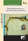 Fragmenos de un diccionario jurídico - Ediciones Olejnik