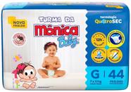 Fralda 1 Pacote Turma da Mônica Baby Tam. G - 7 a 11 kg Com 44 Unidades