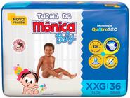 Fralda 1 Pacote Turma da Mônica Baby Tam. XXG - 13 a 17 kg Com 36 Unidades