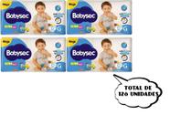 Fralda Babysec-G (8,5 a 12kg) - (4 pacotes-32 cada pacote) total de 128 (tiras) - ATACADO BARATO