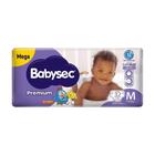 Fralda Babysec Premium Mega M com 32 unidades - 5 a 9,5kg