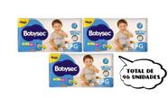 Fralda Babysec Ultrasec - Tam G - (3 pacotes-32 cada pacote) total de 96 unidades - BARATO