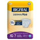 Fralda Bigfral Derma Plus XG com 7 unidades