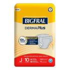 Fralda Bigfral Juvenil Derma Plus com 10 unidades