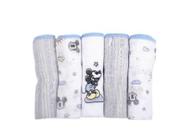 Fralda com babinha bordada e estampada mickey 5 peças - 70x68cm 383204 - minasrey