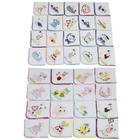 Fralda de Pano Bordada 100% Algodão Quadriculada com Barrado