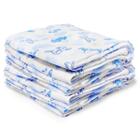 Fralda De Pano Soft Kit Com 10 unidades Estampadas Sortidas Caricia Menino Macia Confortavel Paninho de Boca Ombro Presente Natal