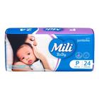 Fralda Desc. Infantil Ultra Seca Mili P - 4 Pctes (96 Unid)