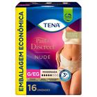 Fralda Descartável Adulto Tena Discreet Nude Tamanho G/EG - 4 Pacotes com 16 Tiras