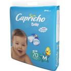 Fralda Descartável Capricho Baby Hiper M- 70 Unidade