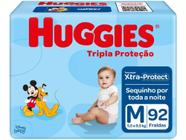 Fralda Descartável Huggies Tripla Proteção HIPER - Tam M - 92 Unidades - BARATO