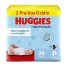 Fralda Descartável Huggies Tripla Proteção Meguinha P - 38 Tiras