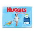 Fralda Descartável Infantil Bebê Huggies Tripla Proteção Tamanho XG com 14 Unidades