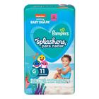 Fralda Descartável Infantil Pampers Splashers G Pacote 11 Unidades