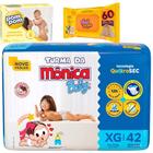 Fralda descartavel infantil XG 42un combo com sabonete lenço