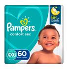 Fralda Descartável Pampers Confort Sec Giga XXG Com 60 Unidades