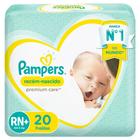 Fralda Descartável Pampers Premium Care Recém-Nascido RN+ 20 Unidades