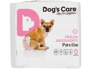 Fralda Descartável para Cachorro Fêmea PP - Dogs Care Para Elas 12 Unidades