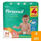 Fralda Descartável Personal Soft & Protect Giga Tamanho M - 4 Pacotes com 82 Tiras