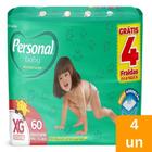 Fralda Descartável Personal Soft & Protect Giga Tamanho XG - 4 Pacotes com 60 Tiras