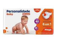 Fralda descartável personalidade baby ultrasec m 5-9kg c/40 unidades mega