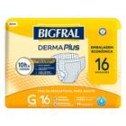 Fralda Geriátrica Bigfral Derma Plus G 16 Unidades