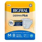 Fralda Geriátrica Bigfral Derma Plus M Com 8 Unidades - Ontex