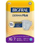 Fralda Geriátrica Bigfral Derma Plus XG com 7 Unidades